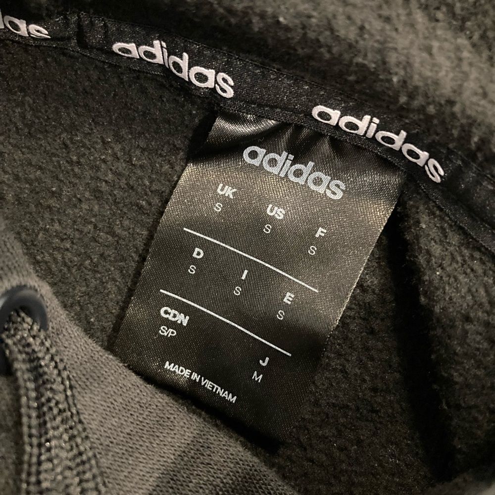 Adidas hooded stripe sweatshirt Small - Picture 4 of 4